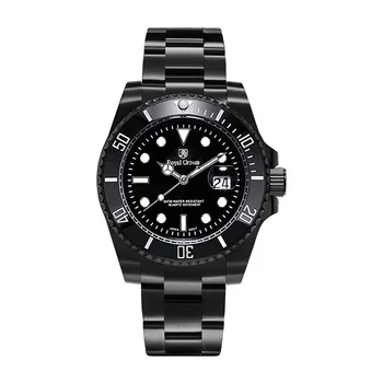 

ROYAL CROWN MEN'S WATCH MALE WRISTWATCH JAPAN QUARTZ ALL STAINLESS STEEL AUTO DATE HOURS FINE FASHION BOY'S BIRTHDAY GIFT BOX