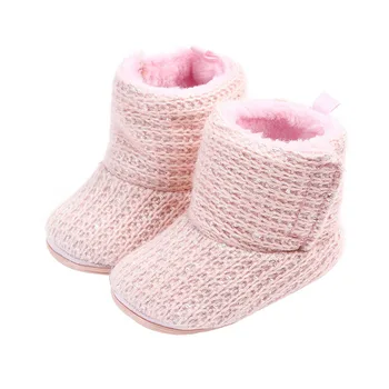 

2Colors 2020 New Hot Baby Girls Shoes Winter Infants Warm Shoes Cotton Baby Girl Booties Solid Cute Baby Boots For Baby 0-18M