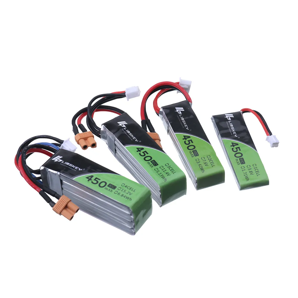 2S 3S 7 6 v 11 4 V 4S 15 2 450MAH 80C Lipo аккумулятор XT30 Разъем для RC CineBee Cine Whoop BetaFPV Квадрокоптер