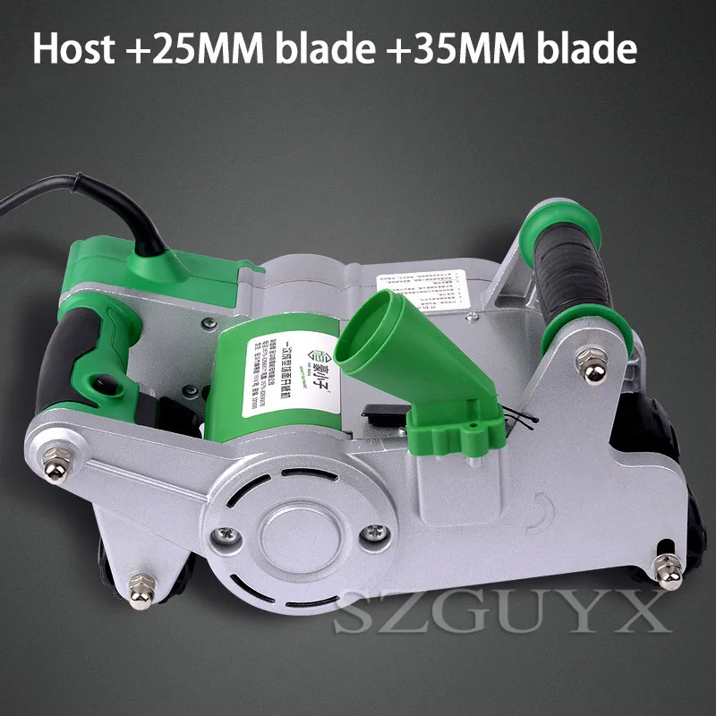 1PC 1100 watt 25MM / 35MM industrial wall-mounted cutting machine Hydroelectric installation dust-free wall grooving machine