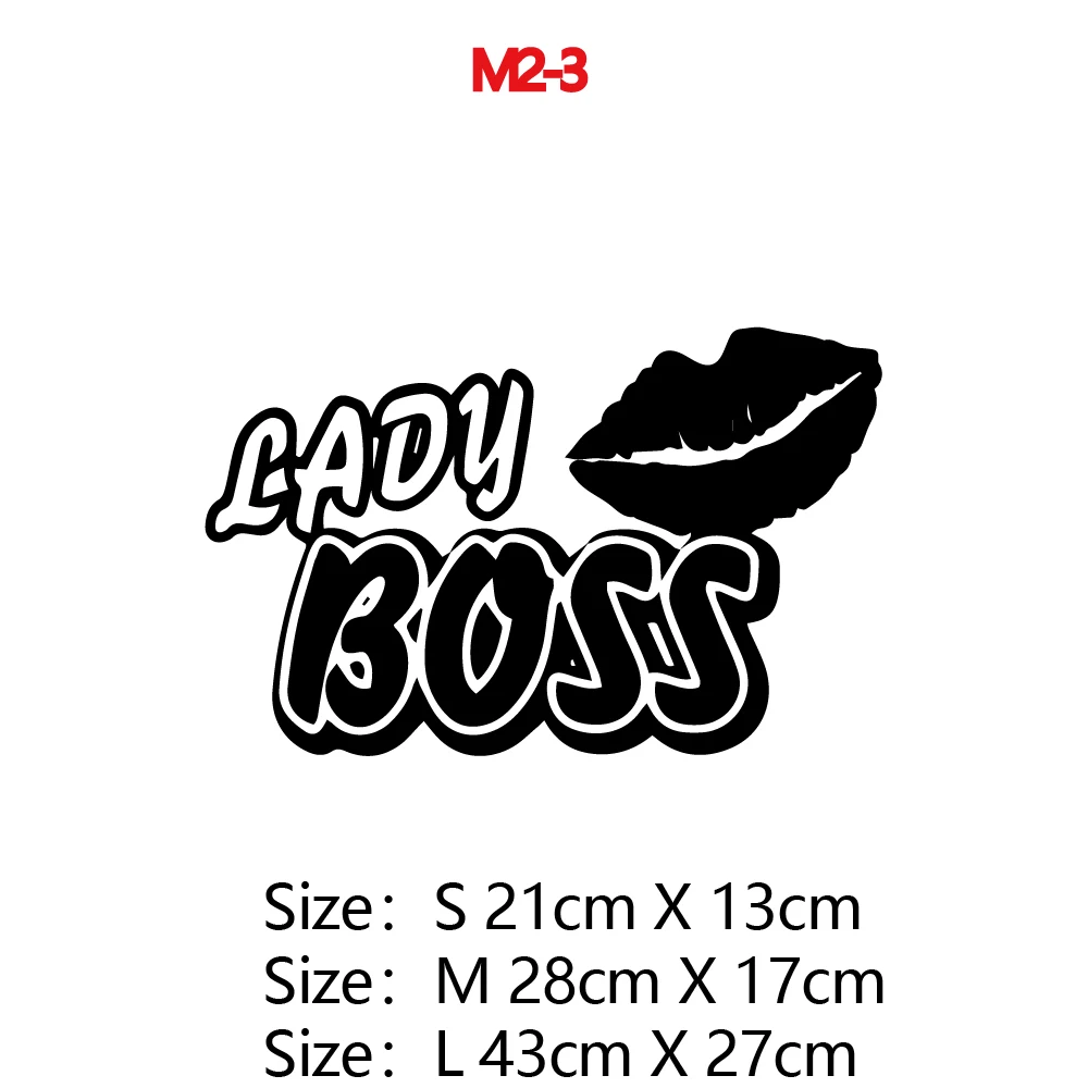 Виниловые наклейки для девочек boss интересные светоотражающие
