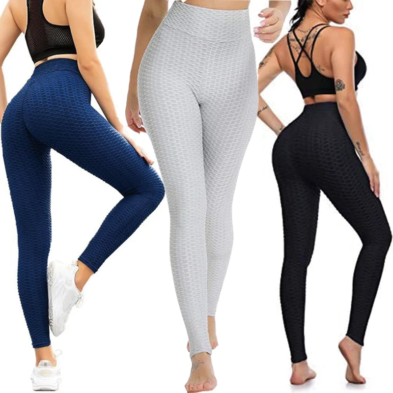 High Waist Leggins Anti Cellulite Leggings Women Yoga Pants Fitness Push Up  Plus Size Gym Workout Scrunch Booty Lift Tights Sexy