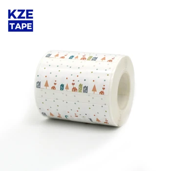 

Kze Stary Night Cute Thermal Label Roll 45*15mm New Typeable Washi Tape lovely mark sticker for EQ11 mini thermal label printer