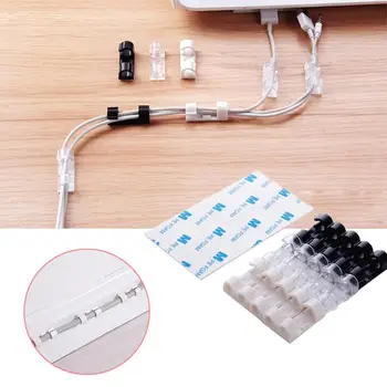 

Cable Holder Desktop Clamps Gadget 20pcs Finisher Wire Clip