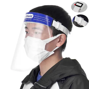 

1pc Transparent Protective Mask Full Face Shield Masks Anti Oil Spitting Anti-fog Eye Protector Dustproof Kitchen Tools