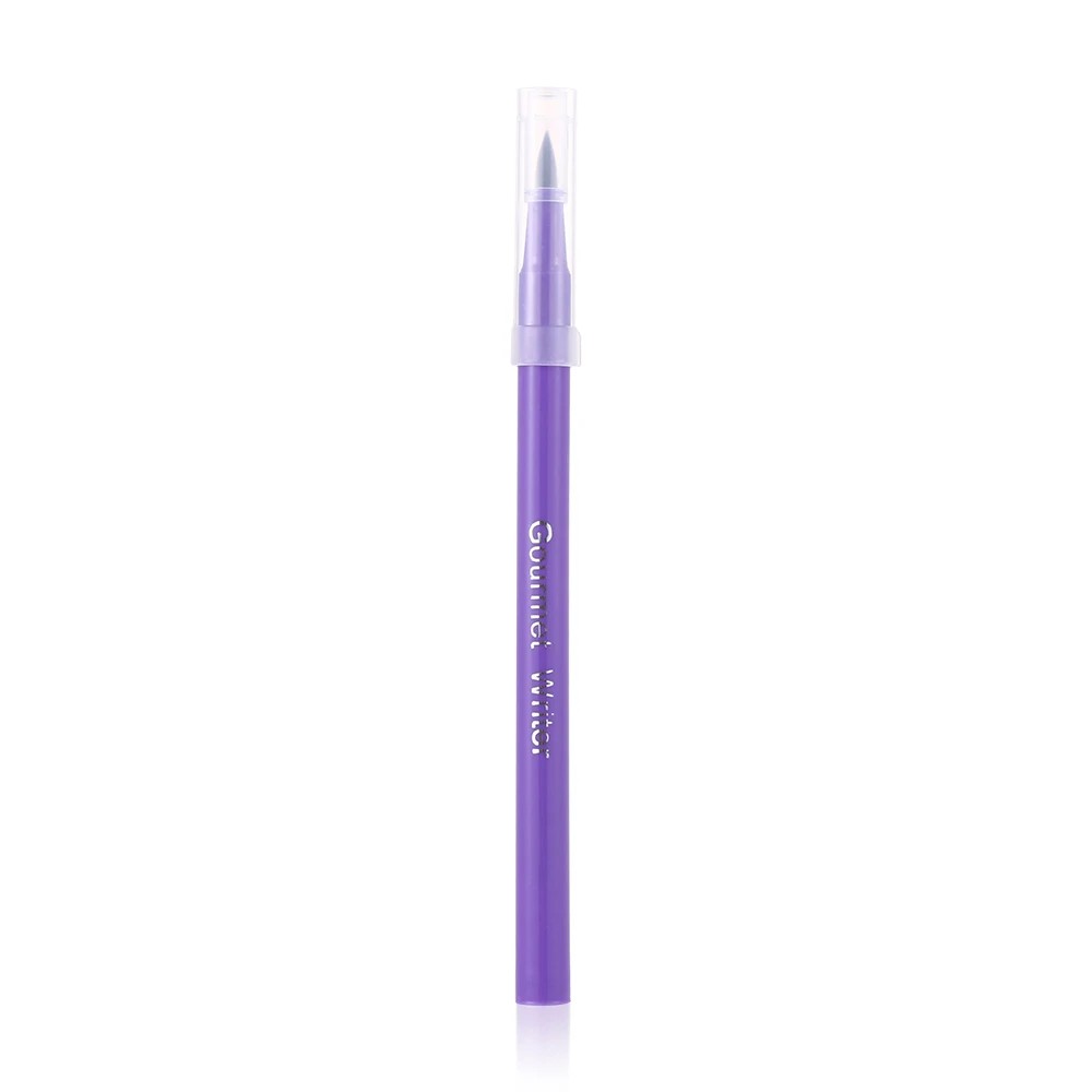 10 цветов, съедобная пигментная ручка, кисть, пищевая цветная ручка для рисования печенья, инструменты для украшения тортов из мастики, торта, сделай сам, инструмент для рисования - Color: Purple