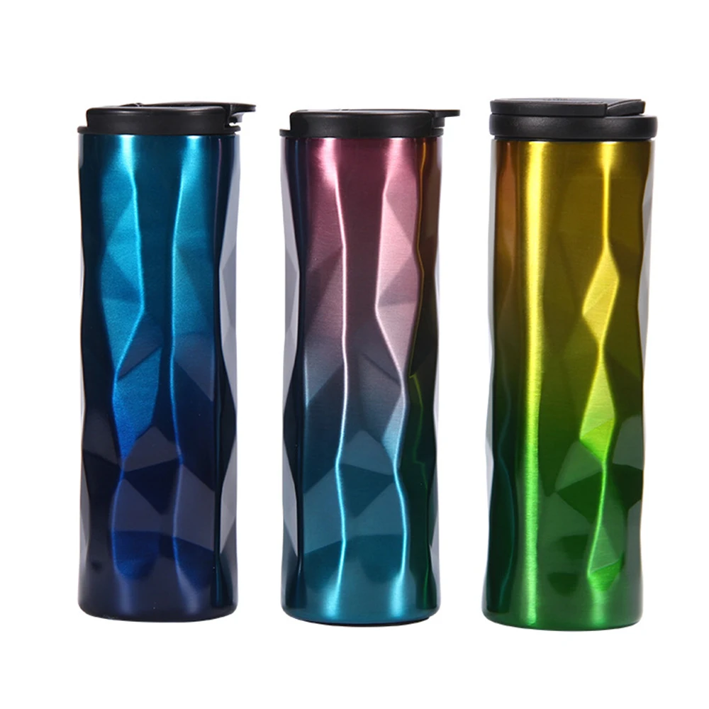 Кружка для кофе с двойными стенками, чашки для кофе без BPA, свободная вода BPA бутылка из нержавеющей стали герметичная с крышкой C1273 f