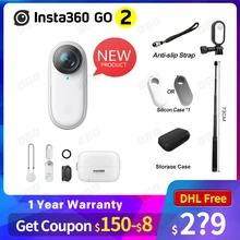 Insta360-Cámara de acción GO 2 para vlog pk GoPro HERO 9, cámara estabilizada con IA, edición automática