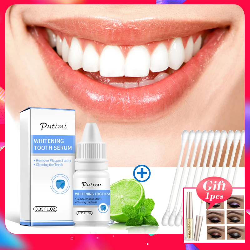 Отбеливающая Пудра с эссенцией гигиена полости рта Очищающая сыворотка продукт удаляет зубные пятна отбеливания стоматологических