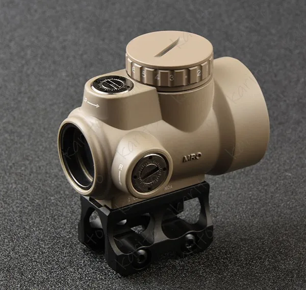 Тактический прицел для винтовки Trijicon MRO Style 1x с красной точкой высоким и низким