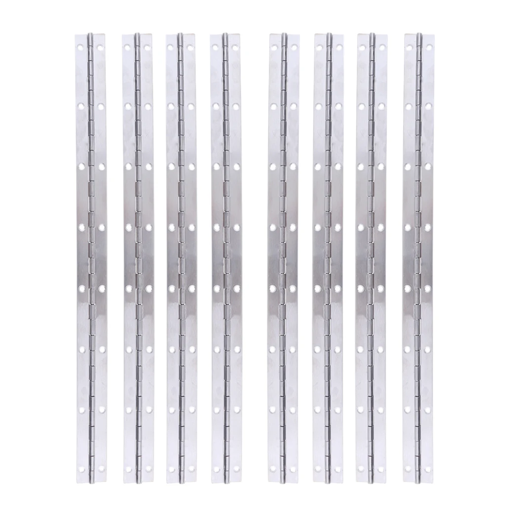 8PCs 15'x1' Inch Boat Piano Hinge Stainless Steel Deck Hatch Hardware