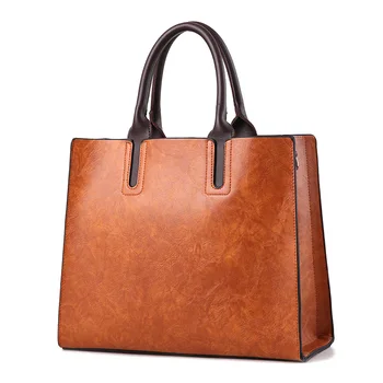

Classic Casual Large Capacity Shopping Tote Shoulder Bags for Women 2020 PU Leather Solid Handbag Ladies Fashion Crossbody Bag