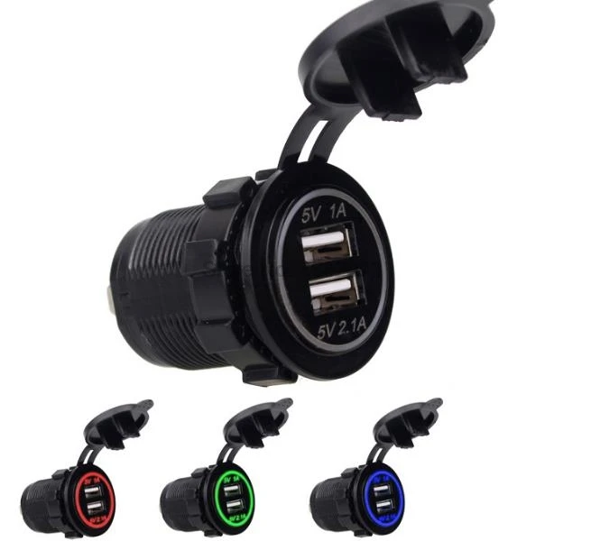 Изготовитель: DHL 50pcs Dual Port Power USB Charger 12 24V 3.1A универсальный автомобильный