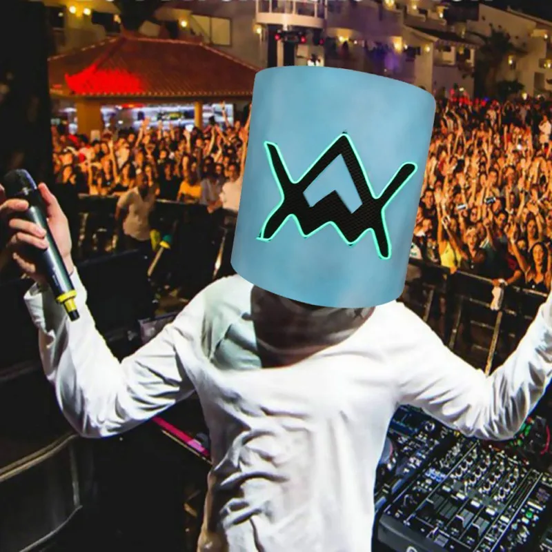 

EVA DJ LED Luminous Helmet Mask Cosplay Prop Halloween Mask Full Face Cosplay Prop Halloween Party Bar Masks NEW!