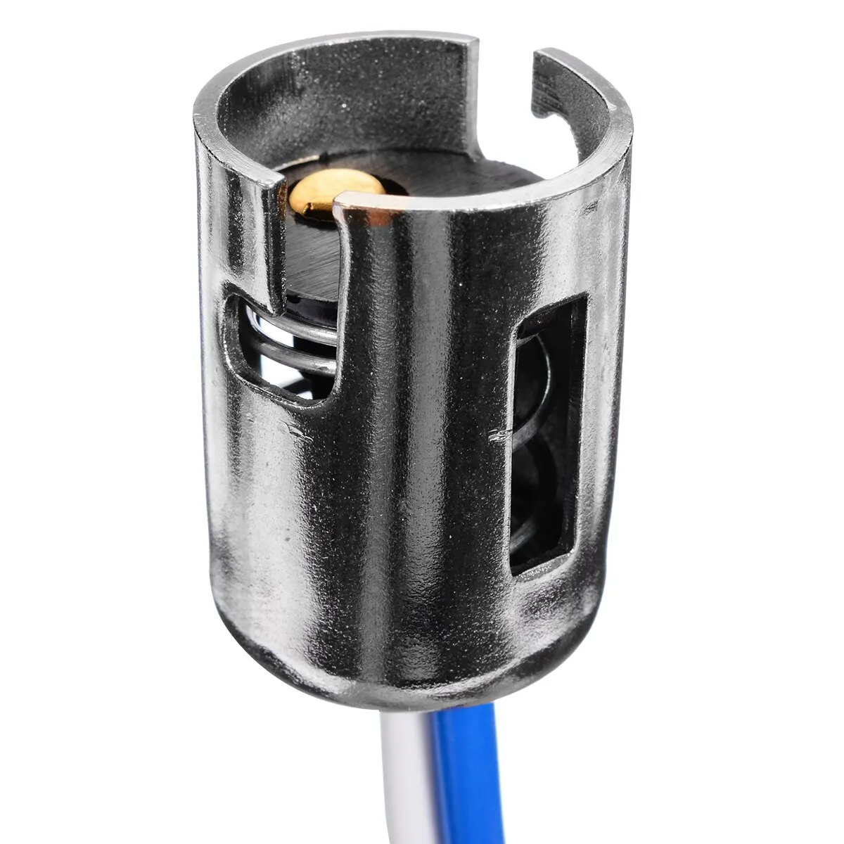 Mayitr 2Pcs Bay15d 1157 Bayonet Socket Connector Car Tail Brake Bulb Extension Wire Harness Socket Support 1158 1493 2057 3497