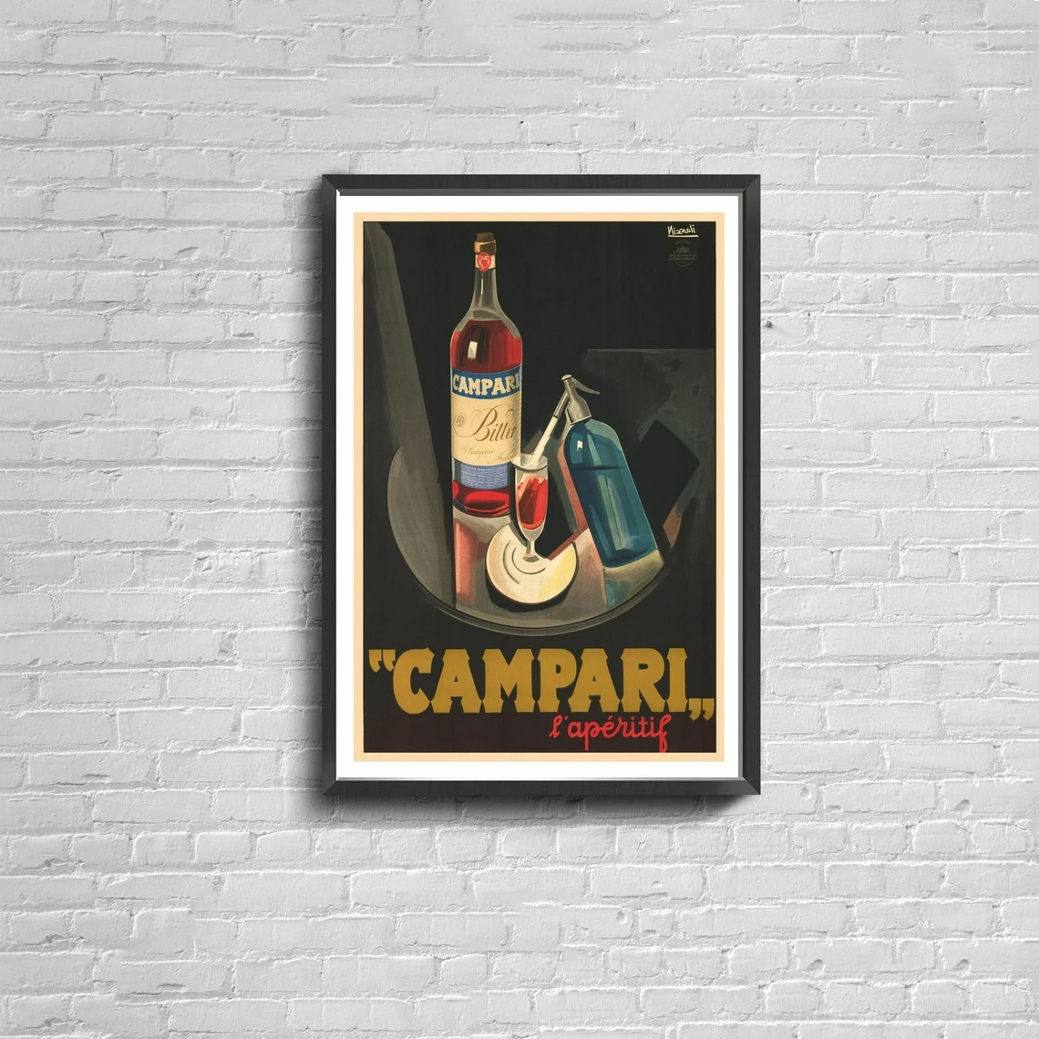 Campari Original Vintage Poster Canvas Poster Print Home Wall Painting Decoration (No Frame)