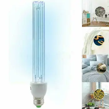 

E27 UVC Ultraviolet Light Tube Bulb 20W 25W Disinfection Lamp Ozone Sterilization Mites Lights Germicidal Lamp Bulb