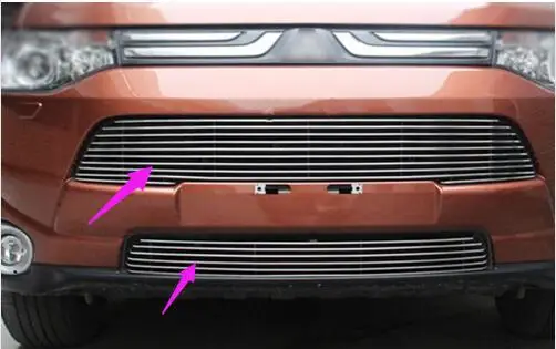 Передняя решетка с центральной решеткой Накладка для Mitsubishi Outlander 2013 2014 2015 |