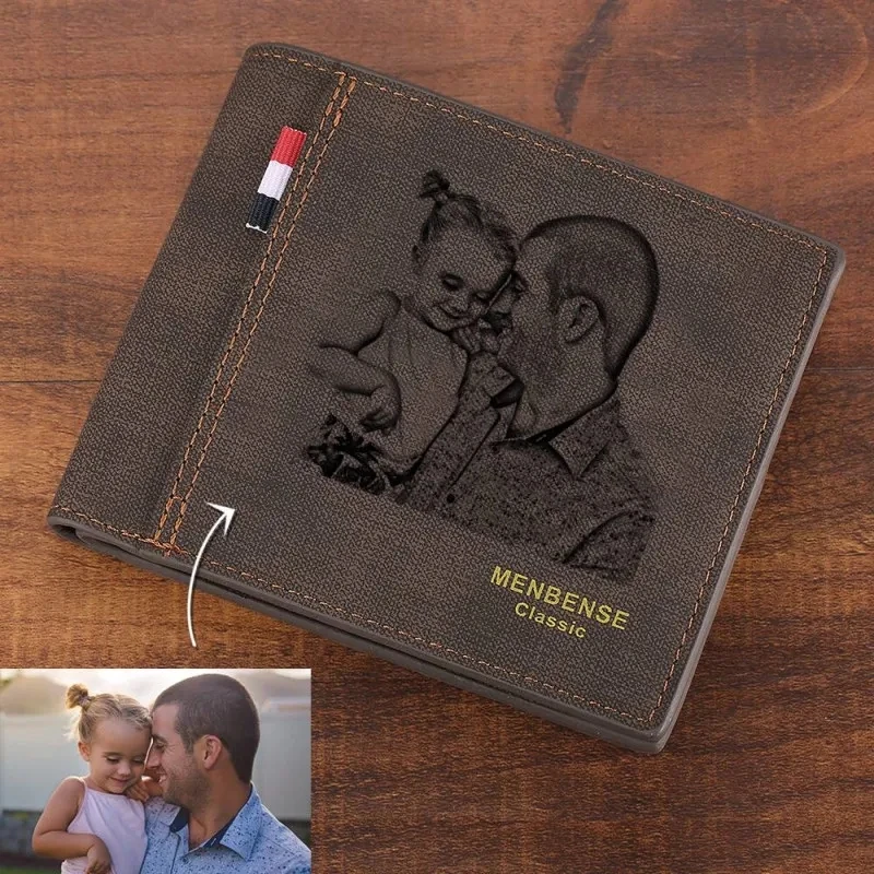 Custom Wallet Men Short Style Bifold Large-Capacity Multi-Functional Business Wallet Engraving Custom Photo Engraved Purse
Custom Wallet Men Short Style Bifold Large-Capacity Multi-Functional Business Wallet Engraving Custom Photo Engraved Purse