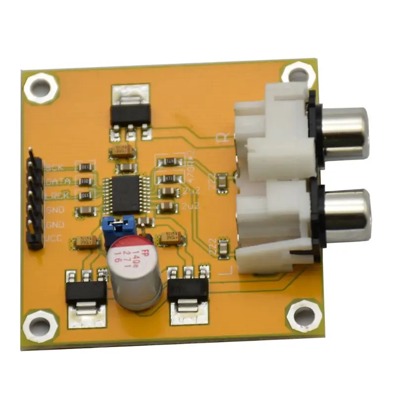 Цвет: желтый PCM5102 DAC декодер IGS плеер сборная плата модуль 32 бит 384K для Raspberry Pi - Цвет: Цвет: желтый