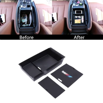 

For BMW X5 X6 F15 F16 2014-2018 Auto interior Accessories Car Center Armrest Layered Storage Box Easy Installation Car Styling