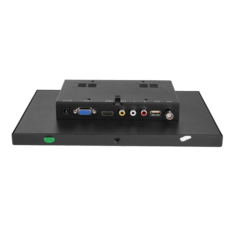 10.1 인치 와이드 스크린 터치 모니터 1280x800 Lcd, 저항성 터치 모니터 AV, BNC, VGA, HDMI 인터페이스, 공장 가격