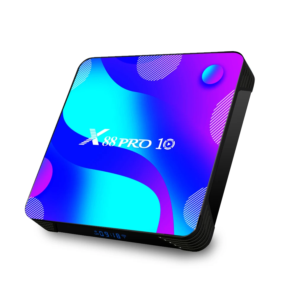 10 шт. X88 PRO дюймов Android 0 Смарт ТВ коробка 4 Гб 128 RK3318 BT4.0 2 & 5 8G двухъядерный процессор