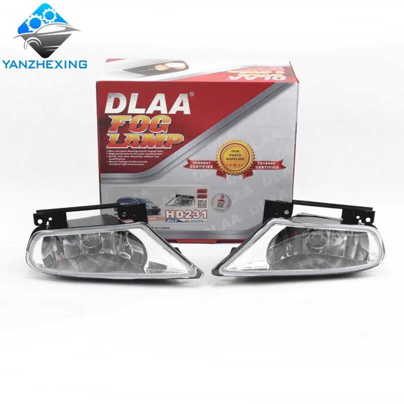DLAA DH231 Set Передний бампер противотуманная фара комплект для Honda Odyssey 2005 2006 2007 лампа H8 12 в 35 Вт с проводом выключатель проводки противотуманный светильник комплект в сборе - Цвет: DLAA DH231 Set
