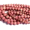 Veemake Natural Red Pink Thulite Round Loose Gemstone Necklaces Bracelets Earrings Women's Beads For Jewelry Making 07033 5