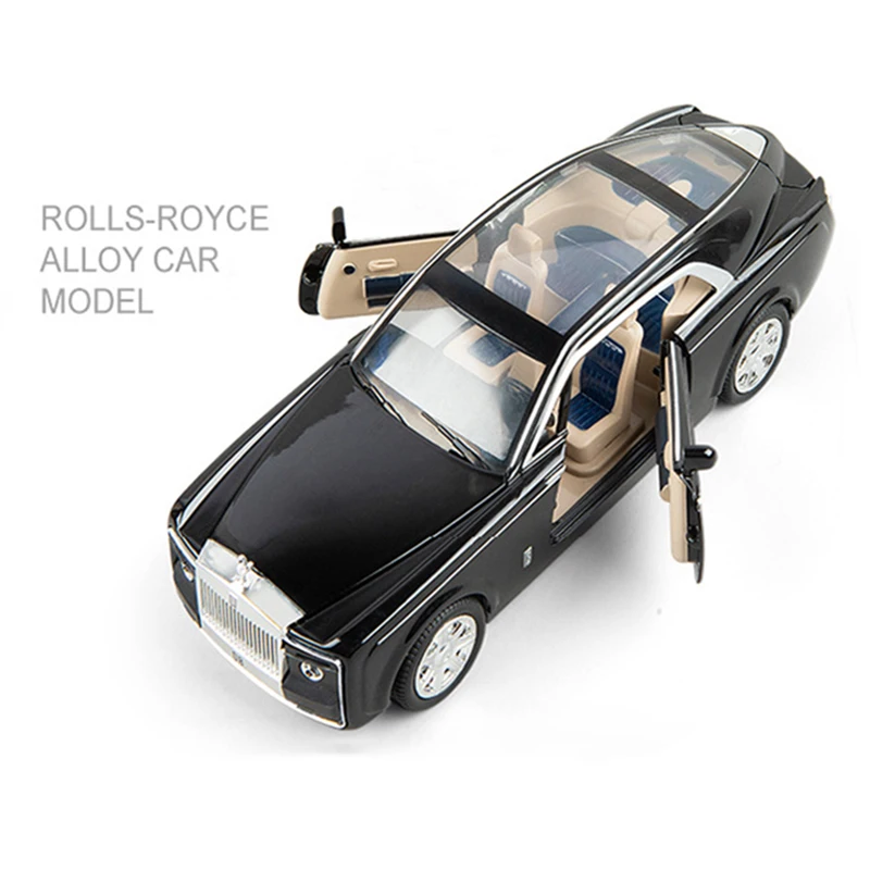 1:24 Rolls-Royce Sweptail высокая имитация сплава Роскошная модель автомобиля rolls royce металлическая модель под давлением звук и светильник