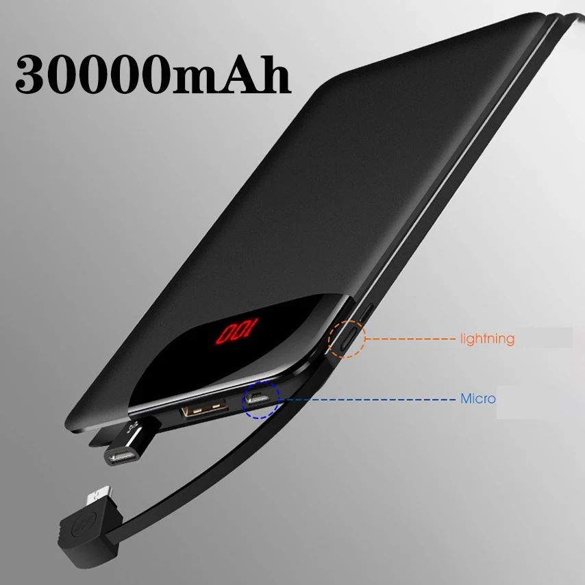 

Waterproof Portable USB Power Bank 10000 MAh for All Smart IPhone Phone Battery Powerbank Fast Charging External Battery