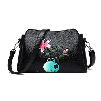 

Hot Sale Print Small Bags Lady Shell Bags For Women Messenger Bag High Quality Women's Genuine Leather Handbags