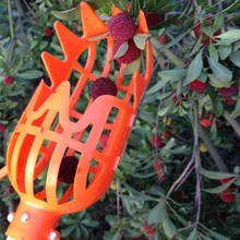 1 Pc White/Orange Plastic Fruits Picking Tool Without Pole Practical Convenient Durable Horticultural Fruit Picker