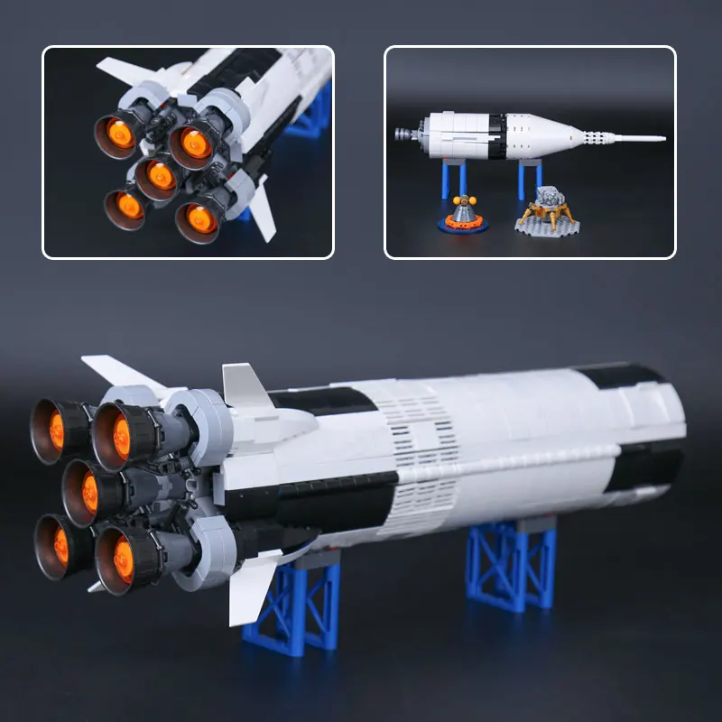 Космический стартер Apollo Saturn V модель ракеты для детей научно строительный