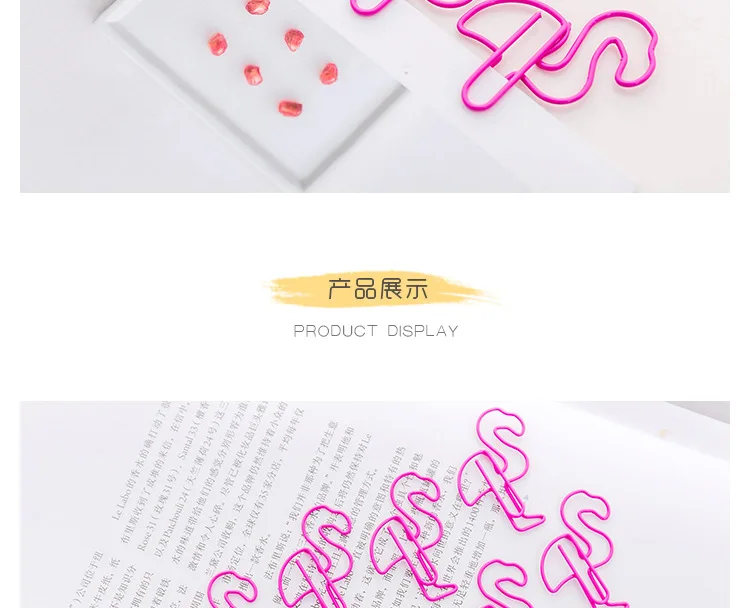 Mohamm 1 шт. девушка сердце розовый мини Фламинго металлический зажим для заметок бумажный Зажим простой офисный зажим для бумаги