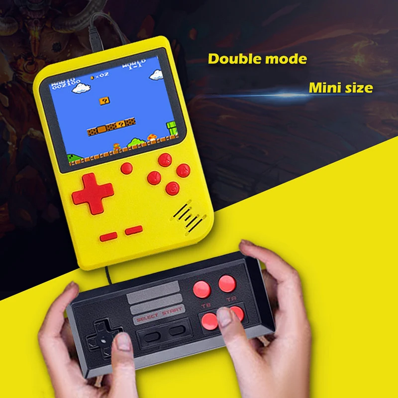 Игровая консоль новая версия чехол для телефона в виде ретро-игровой портативная игровая консоль Встроенный 400 игры Поддержка 2 плеер 8 бит для детей
