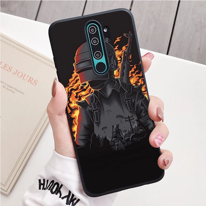 PUBG Game Silicone Ốp Lưng Điện Thoại Redmi Note 9 8 7 Pro S 8T 7A Bao 