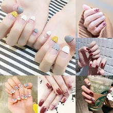 Горячая Мода милые наклейки для ногтей лак для ногтей пленка клей для ногтей художественное украшение ногтей накладные ногти