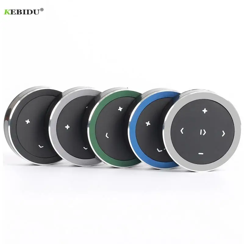 Mini bezdrátový bluetooth-compatible média knoflík daleký regulátor auto motocykl vyhřívání kolo MP3 hudba divadelní hra pro IOS Android