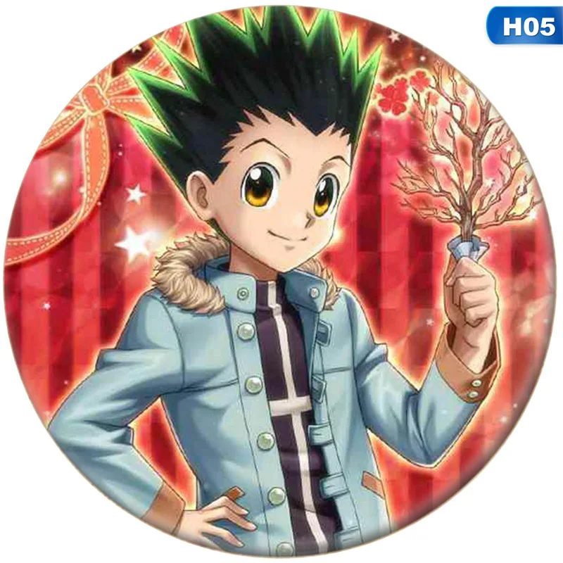 HEQU Hunter X Hunter Badge Brooch, Anime Hunter X Hunter Cartoon