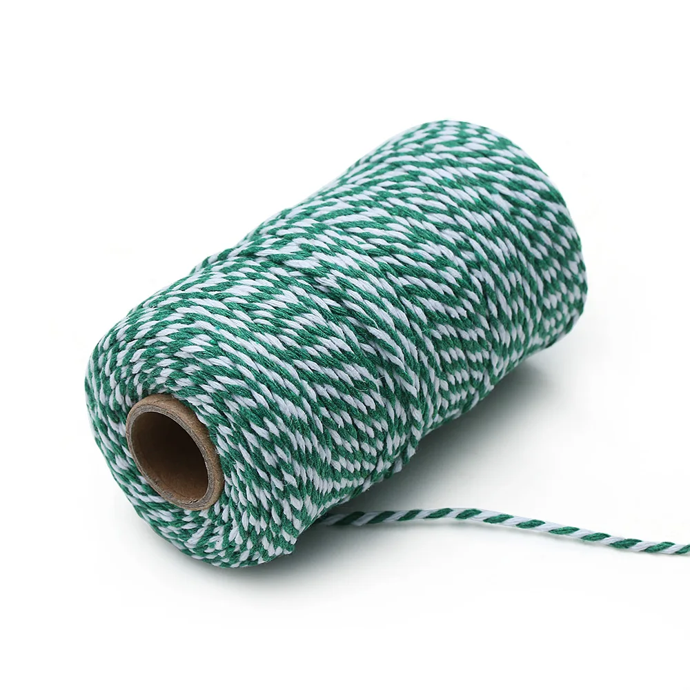 100meters/roll Cotton cord string Rustic Rope DIY Handmade Halloween Christmas Gift Packing Craft Home Decor Supplies