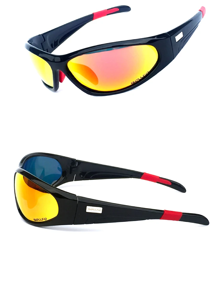 Colorful Lens Cycling Glasses UV Protection Sunglasses For Outdoor Sport Fishing