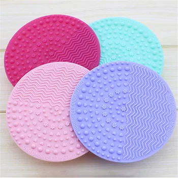 

1Pc Silicone Makeup Brush Cleaning Mat Professional Cosmetic Brush Pinceles Washing Pad Brush Scrubber With Suction Cup