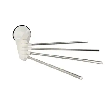 

1 Pc Rotating Towel Rod Four-Bar Towel Rack Suction Cup Wall Towel Hanger Over Rack For Bathroom Supplies (Random Color)