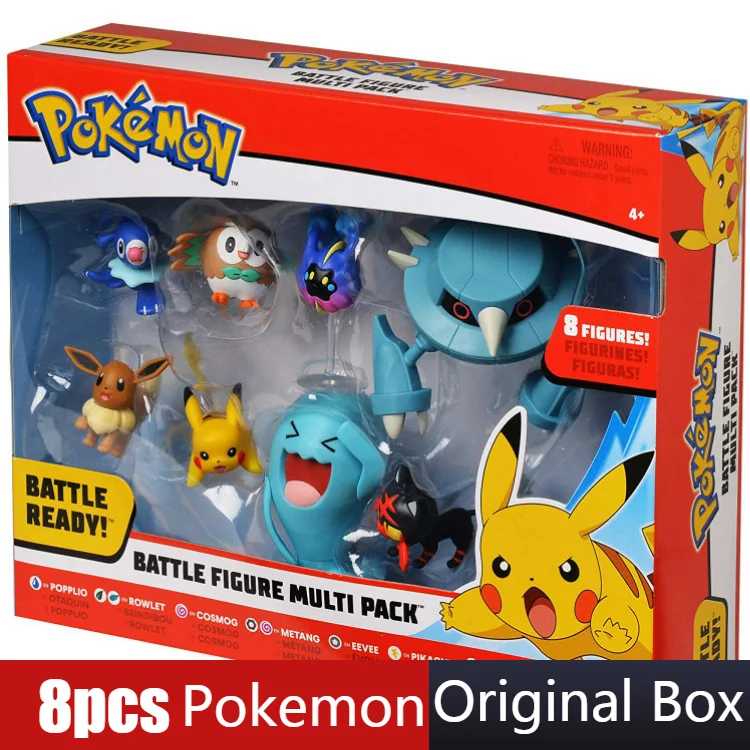 5pcs//Set Pokemon Tapu Koko Rowlet Litten Popplio PVC Figure funny