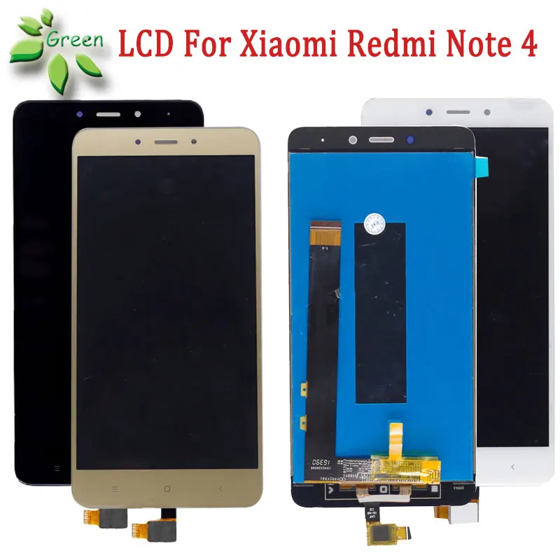 100% протестированный ЖК дисплей для Xiaomi Redmi Note 4 с сенсорным экраном в сборе рамка