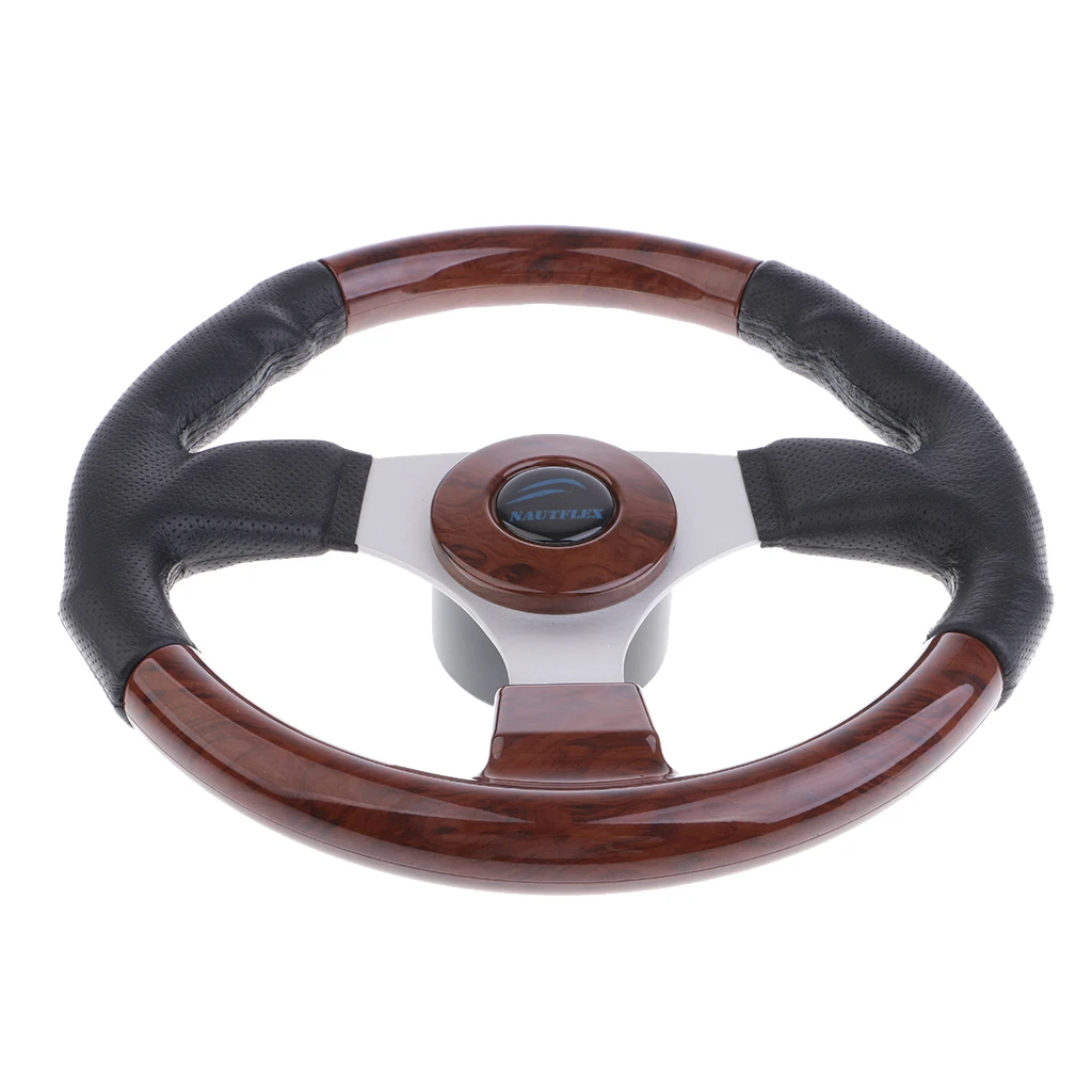 

Standard Marine 12.6 Inch Steering Wheel W/ 3/4'' Tapered Key Adapter 3 Spoke
