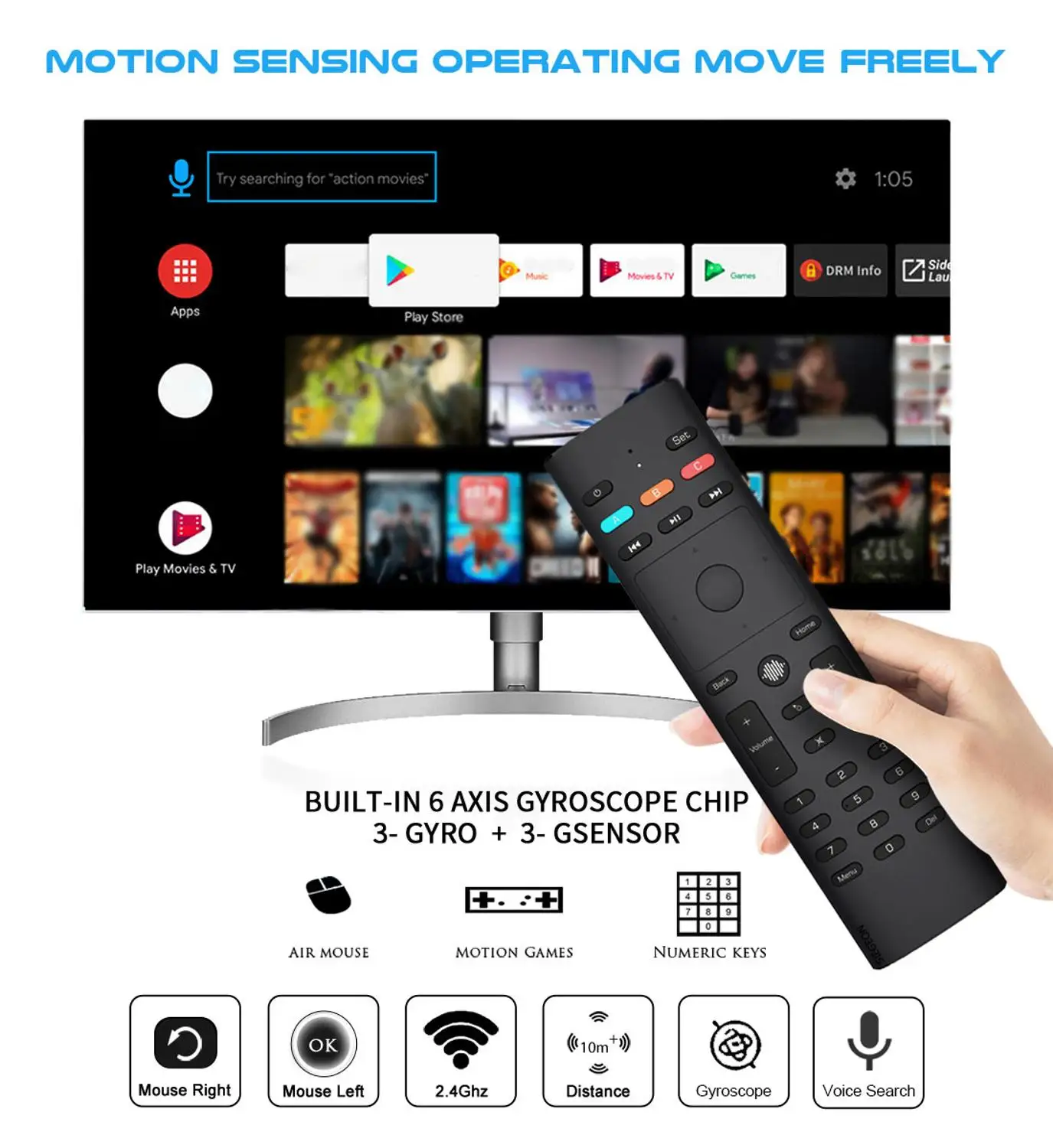 G40S 안드로이드 TV 박스 pc용 음성 원격 제어 에어 마우스, 무선 미니 키보드, IR 학습