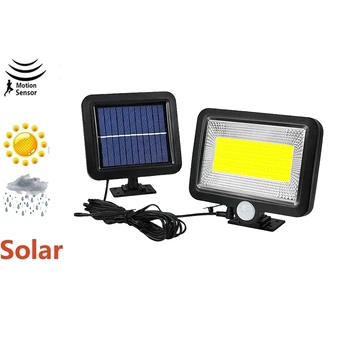 

Outdoor Led Solar Light 56/30 LED Motion Sensor Lights Super Bright Security Night Flood Light with 3 Mode Remote Control split