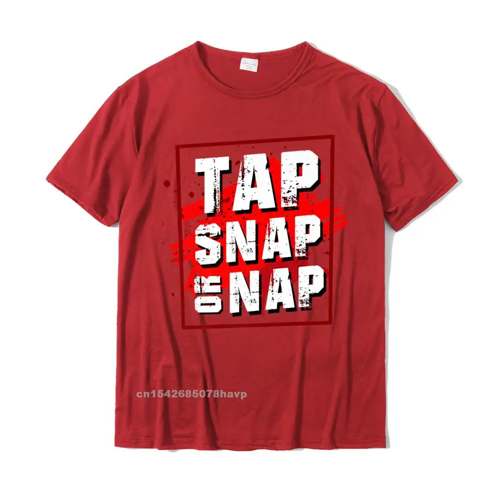Gift Brand Male T Shirt Crewneck Short Sleeve 100% Cotton Tops & Tees Birthday Tops Tees Wholesale MMA BJJ Tap Snap Nap Brazilian Jiu Jitsu Gi Gift Men Women Premium T-Shirt__1990. red